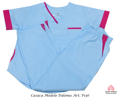 Ambo Mod Paloma. con tajo. (P156)     