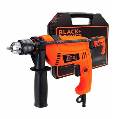 Taladro Percutor Black Decker 650w 13mm Hd650k Con Maleta