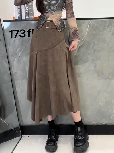 Pollera larga estilo vaquero