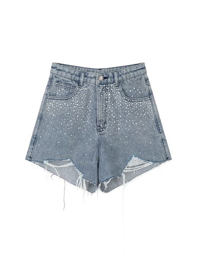 Short de jean con brillitos