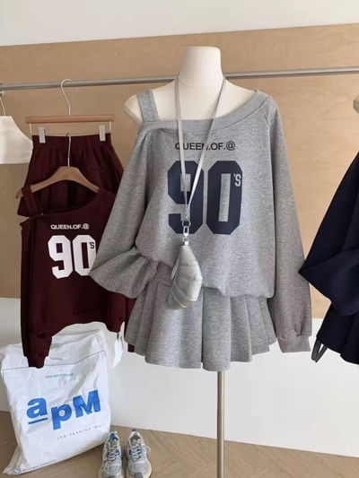 Conjunto dos piezas gris