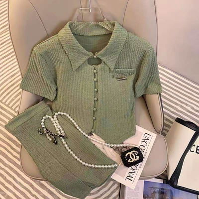 Conjunto verde verano primavera