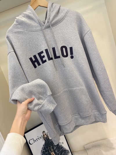 Buzo gris hello!