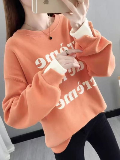 buzo naranja oversized