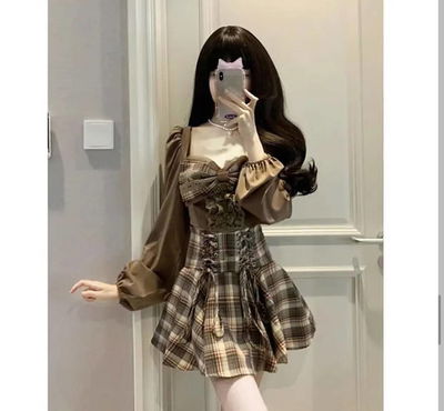 Conjunto kawaii marron