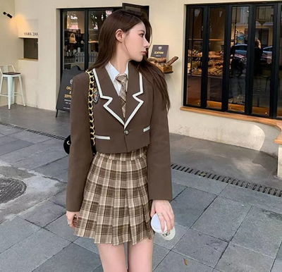 conjunto colegial marron