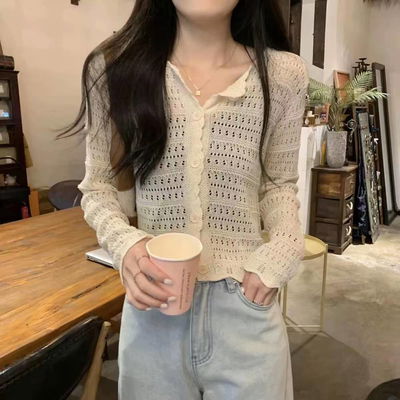 blusa tejido con botones