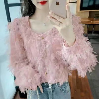 blusa  lila corto