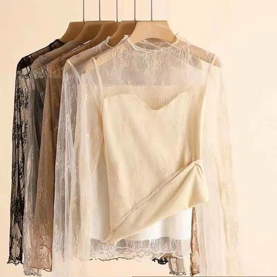 blusa frisada crema