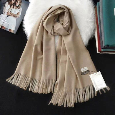 Bufanda marron lisa