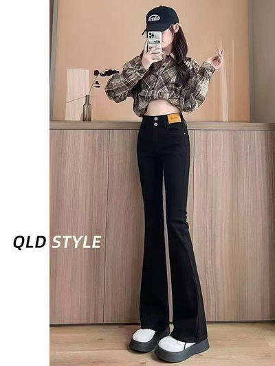 Jean negro campana talle XL