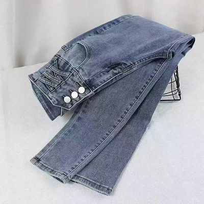 Jean tiro alto azul talle XL