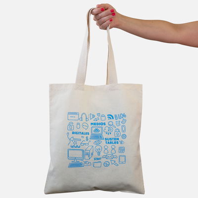 Tote Clásica de lienzo crudo