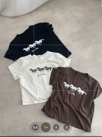 REMERA HORSES 