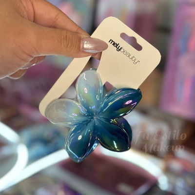 BROCHE HAWÁI PERLADO azul