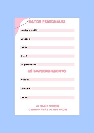 AGENDA EMPRENDEDOR (OPCIÓN 1)