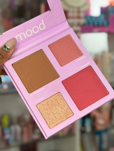 Paleta Rubor/Contorno/Iluminador Mood Ruby Rose