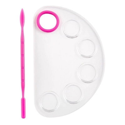 Paleta Mescladora Transparente + Espatula