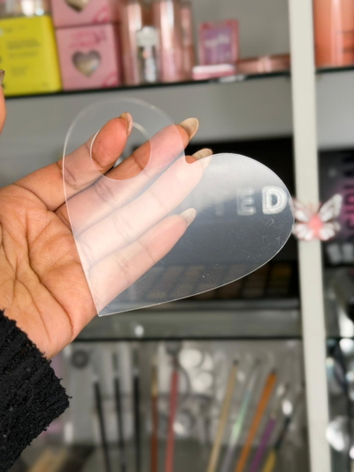 Paleta Transparente Corazon