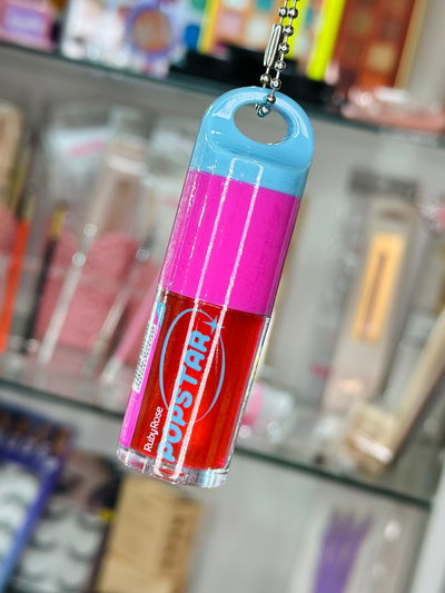 Lip Oil Gloss + Llavero Pop Star Ruby Rose