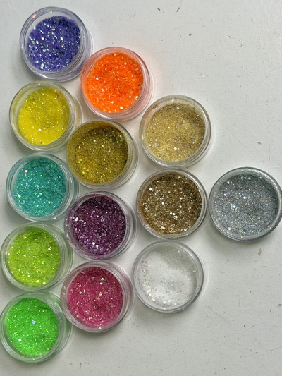 Glitter Partículas Medianas y Grandes