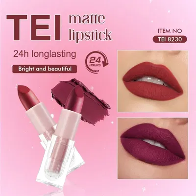 Labial mate en barra transparente TEI