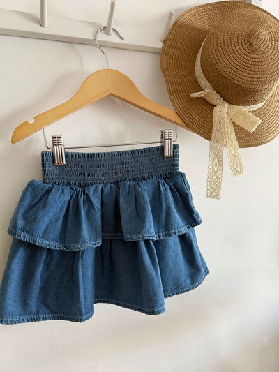 POLLERA SHORT VOLADOS