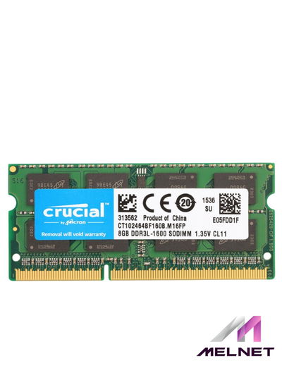 Memoria Sodimm Crucial DDR3L 8Gb 1.35v 1600Mhz