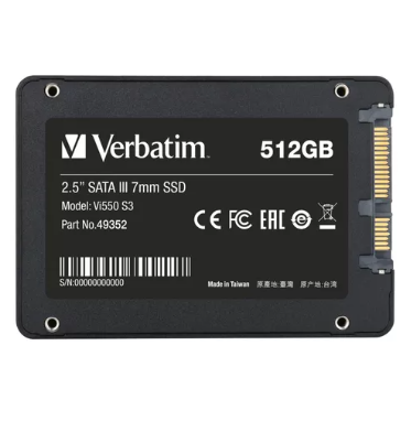DISCO SSD 512GB VERBATIM SATA III 2.5″ VI550
