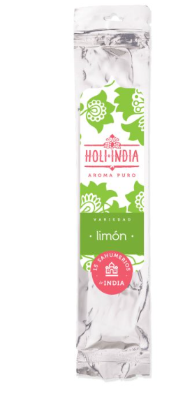 Sahumerio Holi India Limón 15u