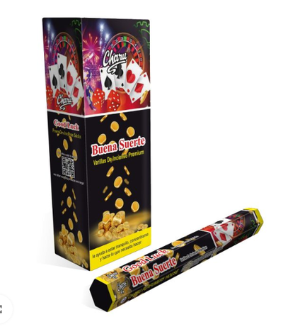 Sahumerios Charu Hexagonal Buena suerte 20u