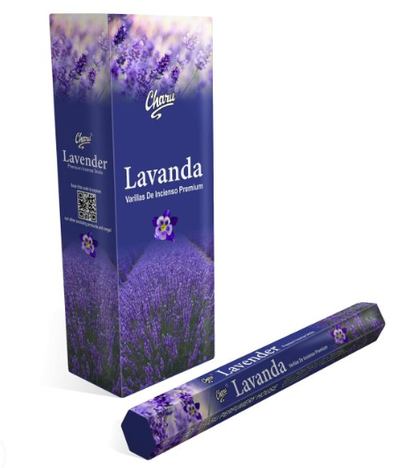 Sahumerios Charu Hexagonal Lavanda 20u