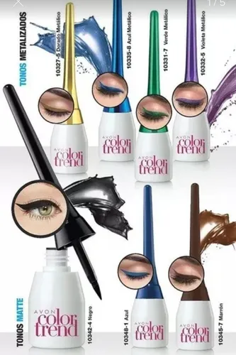 Delineador líquido color trend Avon