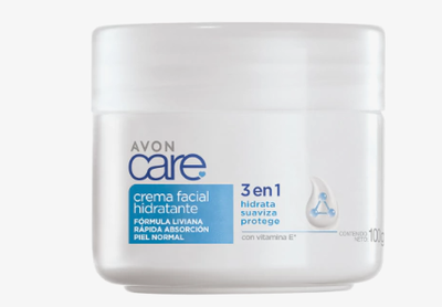 Crema Facial Hidratante 3 en 1 Avon Care