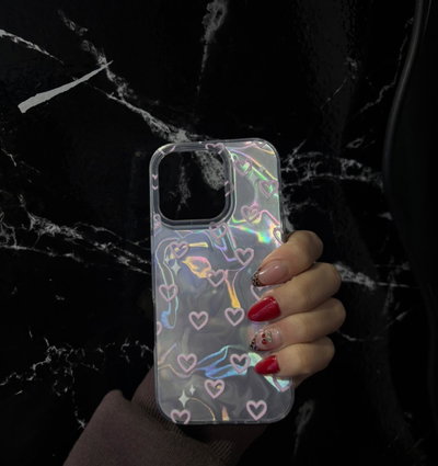 Case Corazones Tornasol