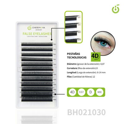 Pestañas tecnologicas  4D Cherimoya 0.07D 