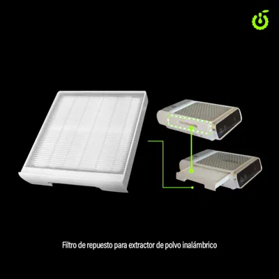 Filtro repuesto para extractor de polvo