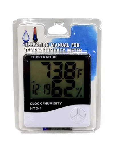 Termohigrometro  medidor de temperatura,humedad y reloj