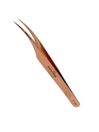 Pinza curva dorada Navina