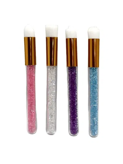 Brocha lash limpieza de pestañas glitter