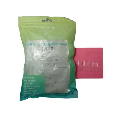 Tips soft gel ballerina corto 600 pics City Girl