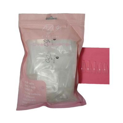 Tips soft gel ovalado square 600 pics city girl