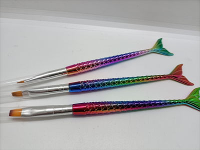 Set pincel chato para polygel