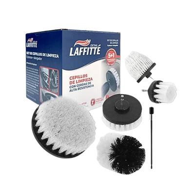 Kit 5 Cepillos para Taladro + Alargador Laffitte