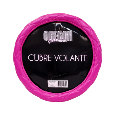 Cubre Volante Rosa con Diamantes 38cm