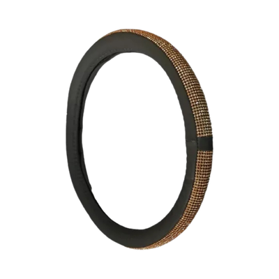 Cubre Volante Diamantes Oro 38cm
