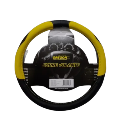 Cubre Volante Negro y Amarillo 38cm