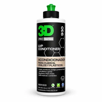 3D LVP Conditioner 500ML Acondicionador de Plásticos, Cueros y Vinilos