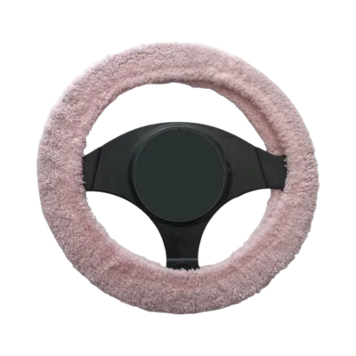 Cubre Volante Peluche Rosa 38cm