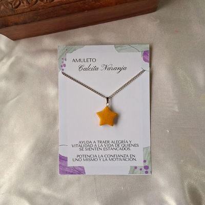 Estrella Calcita Naranja 